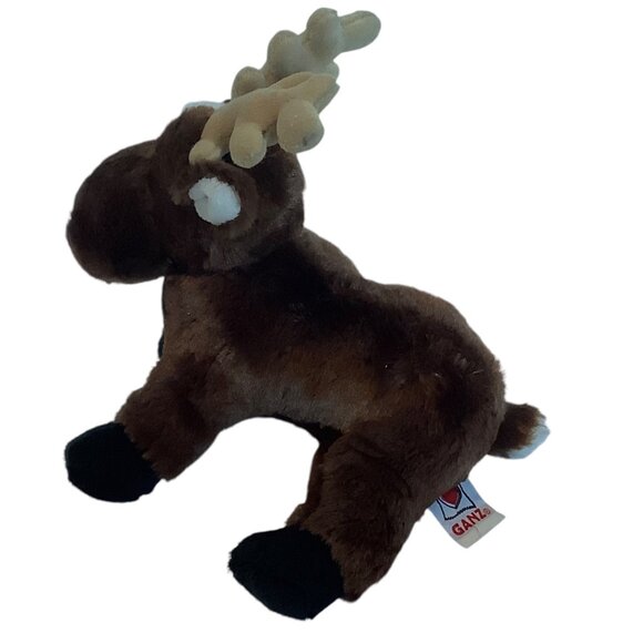Ganz Webkinz Reindeer Brown Plush Stuffed Animal Toy HM137 9" NO CODE Christmas - Picture 3 of 7